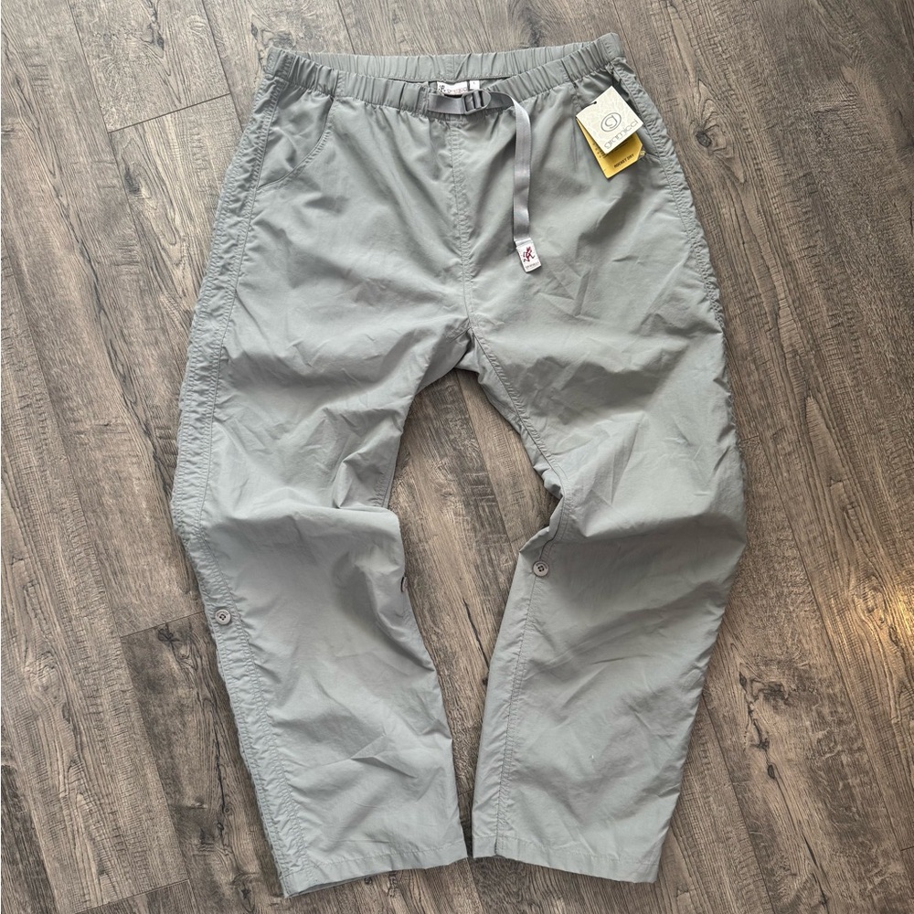NWT UNISEX Gramicci grey pants - (UPF 30) Sun protection wind breaker pants
